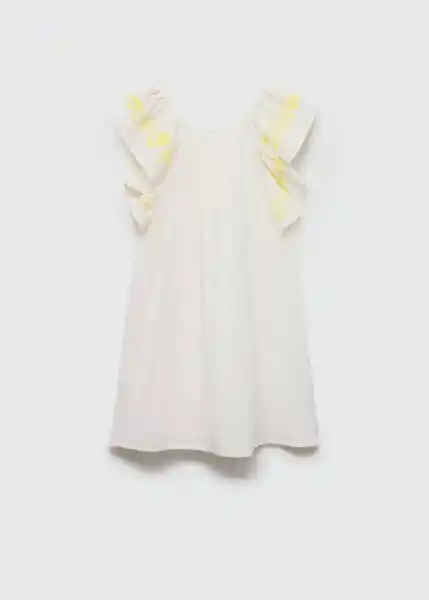 Vestido Milos Blanco Talla 12 Niñas Mango