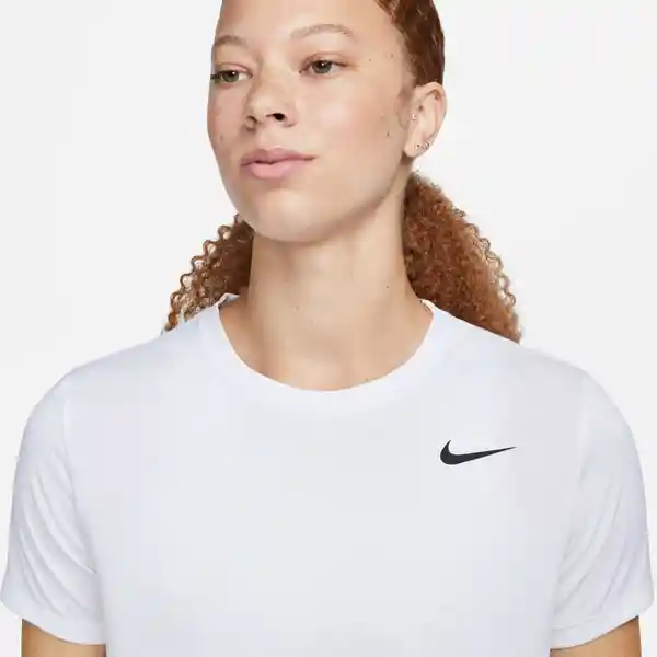 Nike Camiseta W Df Tee Rlgd Lbr Para Mujer Blanco Talla M