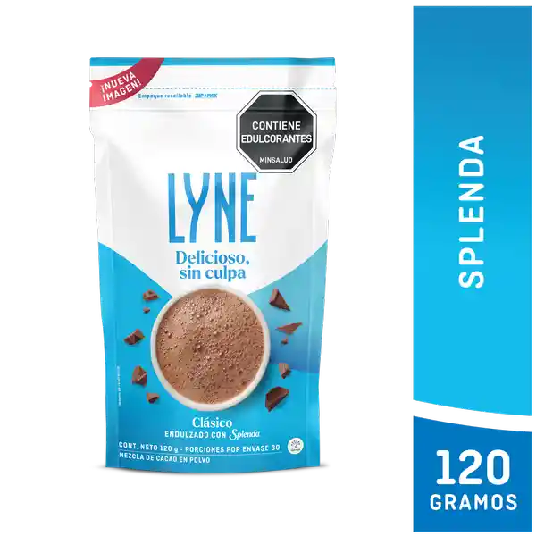 Choco Lyne Chocolate en Polvo Endulzado Con Splenda 120 g
