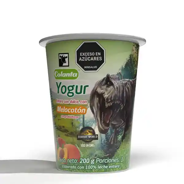 Yogur Entero Melocotón Colanta 