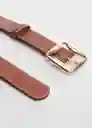 Cinturón Malta Marrón Talla M Mujer Mango