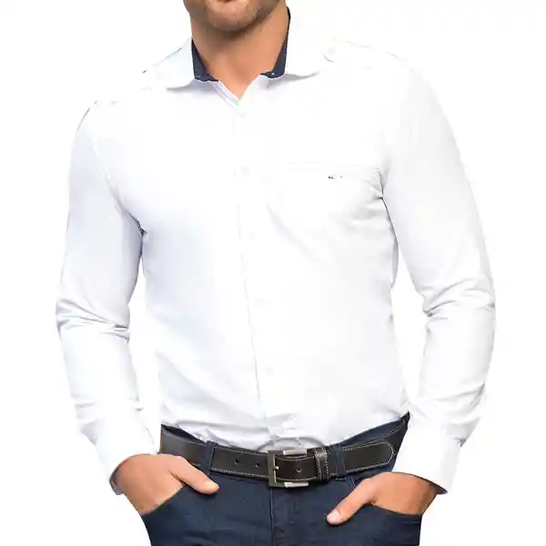 Croydon Camisa Gary Hombre Blanco Talla L