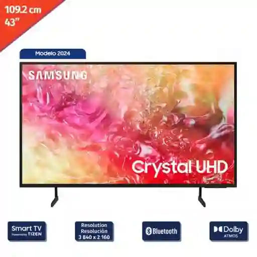 Samsung Televisor inteligente Tizen Crystal 4K de 109.2 cm