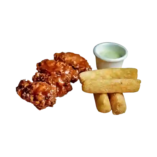 4 Alitas + Acompañante.