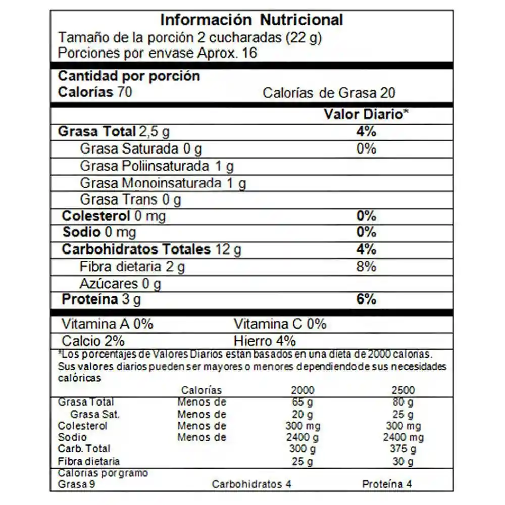 Naatu Avena con Chía Linaza y Ajonjolí Negro