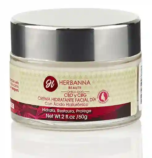 Herbanna Beauty Crema Hidratante  con Ácido Hialurónico