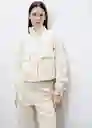 Chaqueta Cazadora Mara Offwhite Talla S Mujer Mango