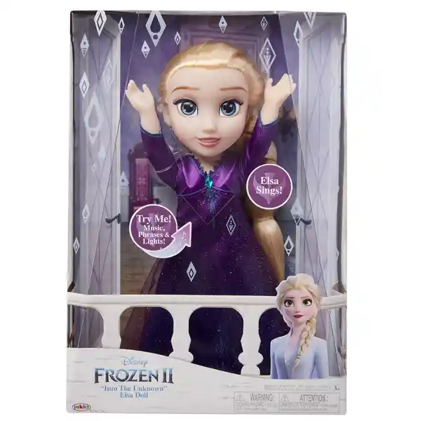 Disney Muñeca Princesa Elsa Interactiva Frozen 2 Canta