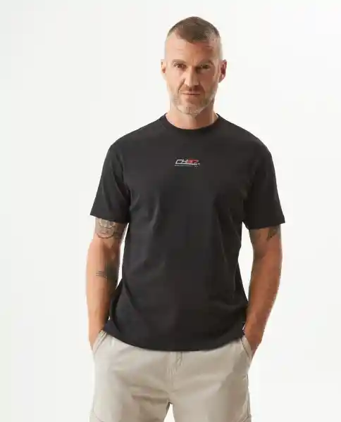 Camiseta Ch57 Racing Masculino Negro Sombrio Talla M Chevignon