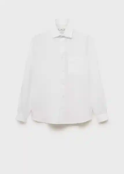Camisa Avispa Blanco Talla M Hombre Mango