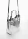 Bolso P Tulipa Plata Talla 99 Mujer Mango