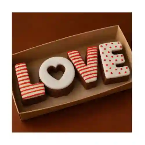 Caja de Brownies Love