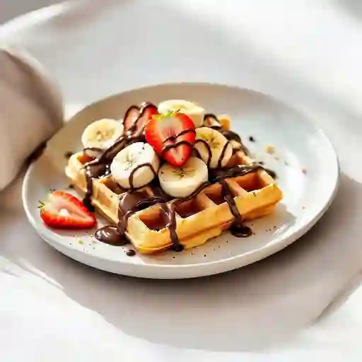 Waffle De Pandebono Con Nutella