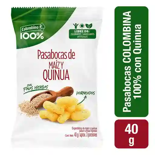 Colombina 100% Pasabocas de Maíz y Quinua con Finas Hierbas