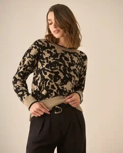 Saco Tejido Negro Noche Ultraoscuro Talla L 663G200 Esprit