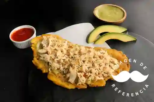 Patacon con pollo