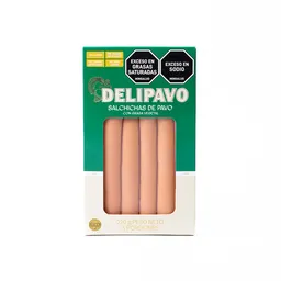 Salchicha de Pavo Con Grasa Vegetal Delipavo