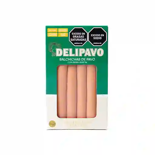Salchicha de Pavo Con Grasa Vegetal Delipavo