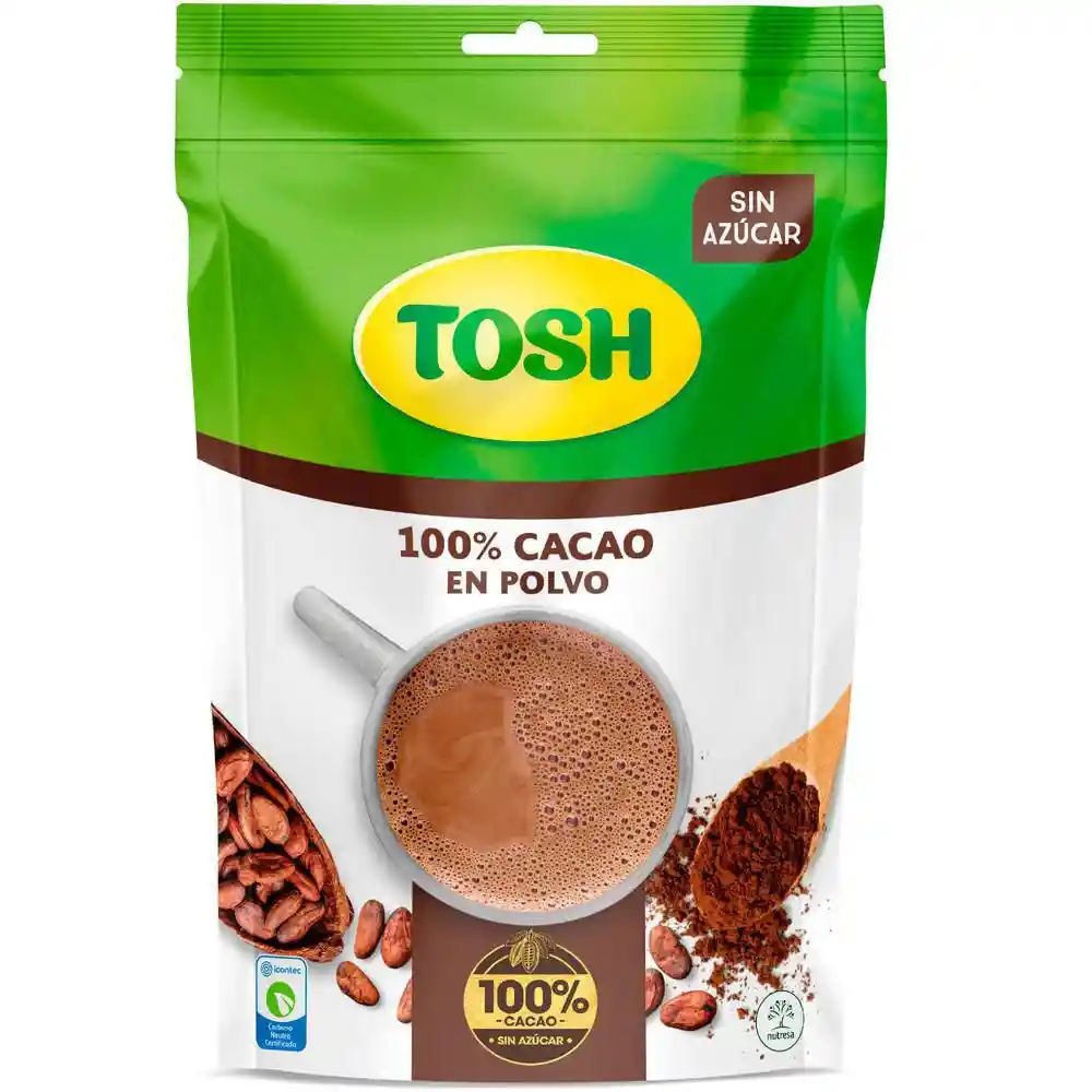 Tosh Cacao 100% en Polvo sin Azúcar