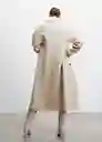 Abrigo Habana Piedra Talla L Mujer Mango