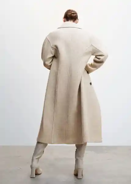 Abrigo Habana Piedra Talla L Mujer Mango