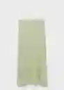 Falda Belle Verde Pastel Talla L Mujer Mango