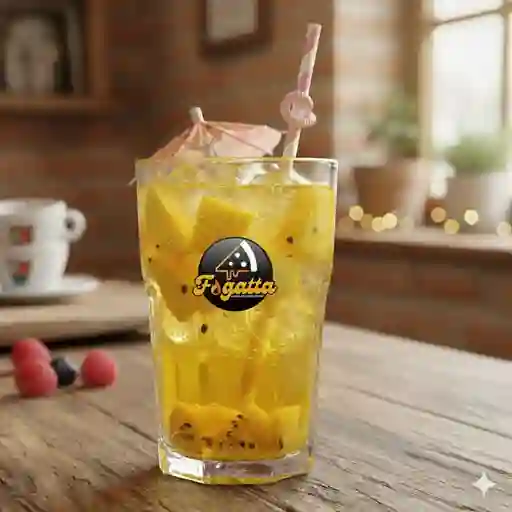 Soda italiana de frutos amarillos