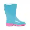 Los Gomosos Botas Ajustar Matriz Aguamarina y Fucsia Talla 27