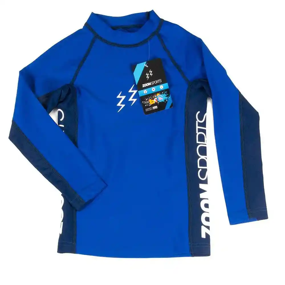 Zoom Sports Camiseta Manga Larga Natacion Talla 6 Azul