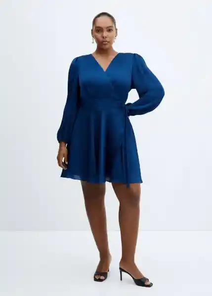 Vestido Rama Tinta Talla M Mujer Mango