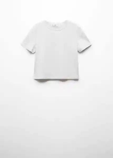 Camiseta Truffle Gris Medio Vigoré Talla S Mujer Mango