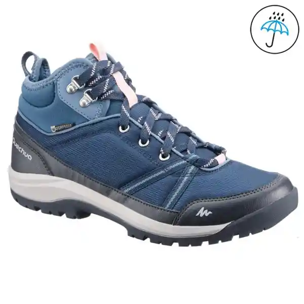 Quechua Botas Impermeables de Senderismo Mujer Azul Talla 40