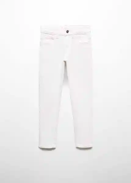 Jean Slim Niños Blanco Talla 6 Mango