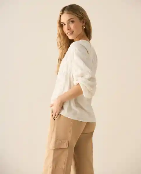 Camisa Blanco Celaje Claro Talla M 613G025 Esprit