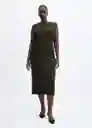 Vestido Berry Khaki Talla XL Mujer Mango