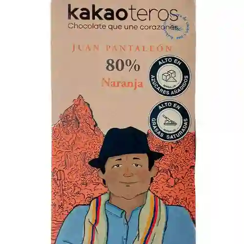 Chocolate 80 con Naranja 80gr