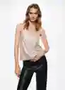 Top Xlenjur Rosa Palo Talla L Mujer Mango