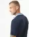 Camiseta Polo Contrast Zip Knob Azul Dark T XS Chevignon