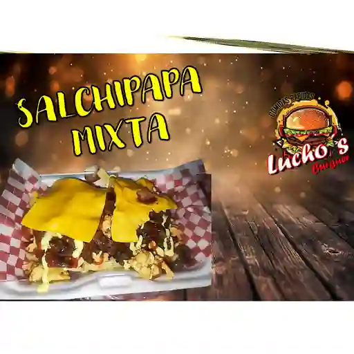 Salchipapa mixta para 1 o 2 personas