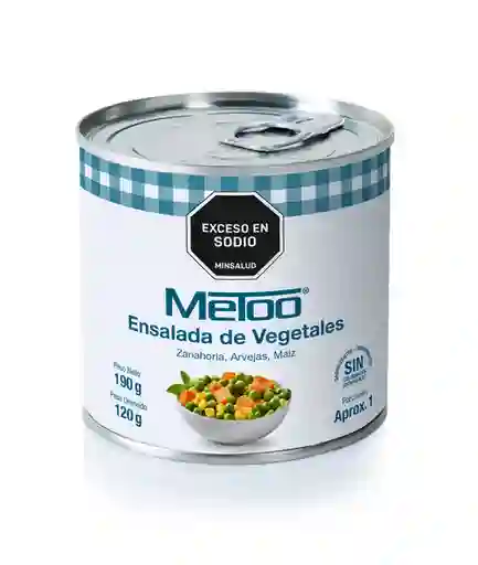 Metoo Ensalada de Vegetales