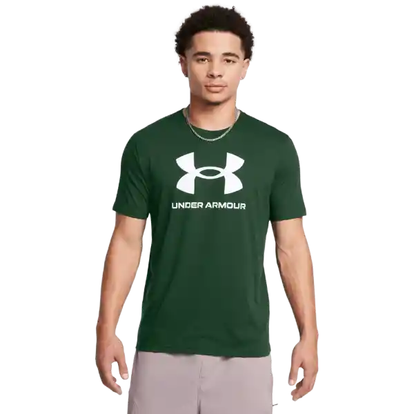 Under Armour Camiseta Sportstyle Logo Update Hombre Verde LG