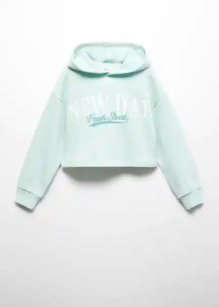 Sudadera Fresh Agua Talla 06 Niñas Mango