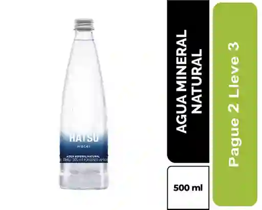Pague 2 Lleva 3 de Agua Hatsu 500Ml Vnr x 24 Hatsu