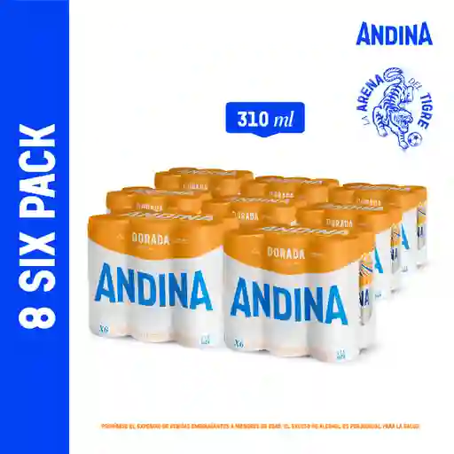 8 x Andina Cerveza 310 mL