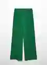 Pantalón Jungla-A Verde Talla S Mujer Mango