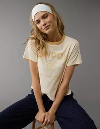 Camiseta Mujer Blanco Talla: SMALL 1106123 American Eagle