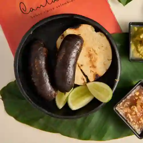 Morcilla con Arepa de Queso