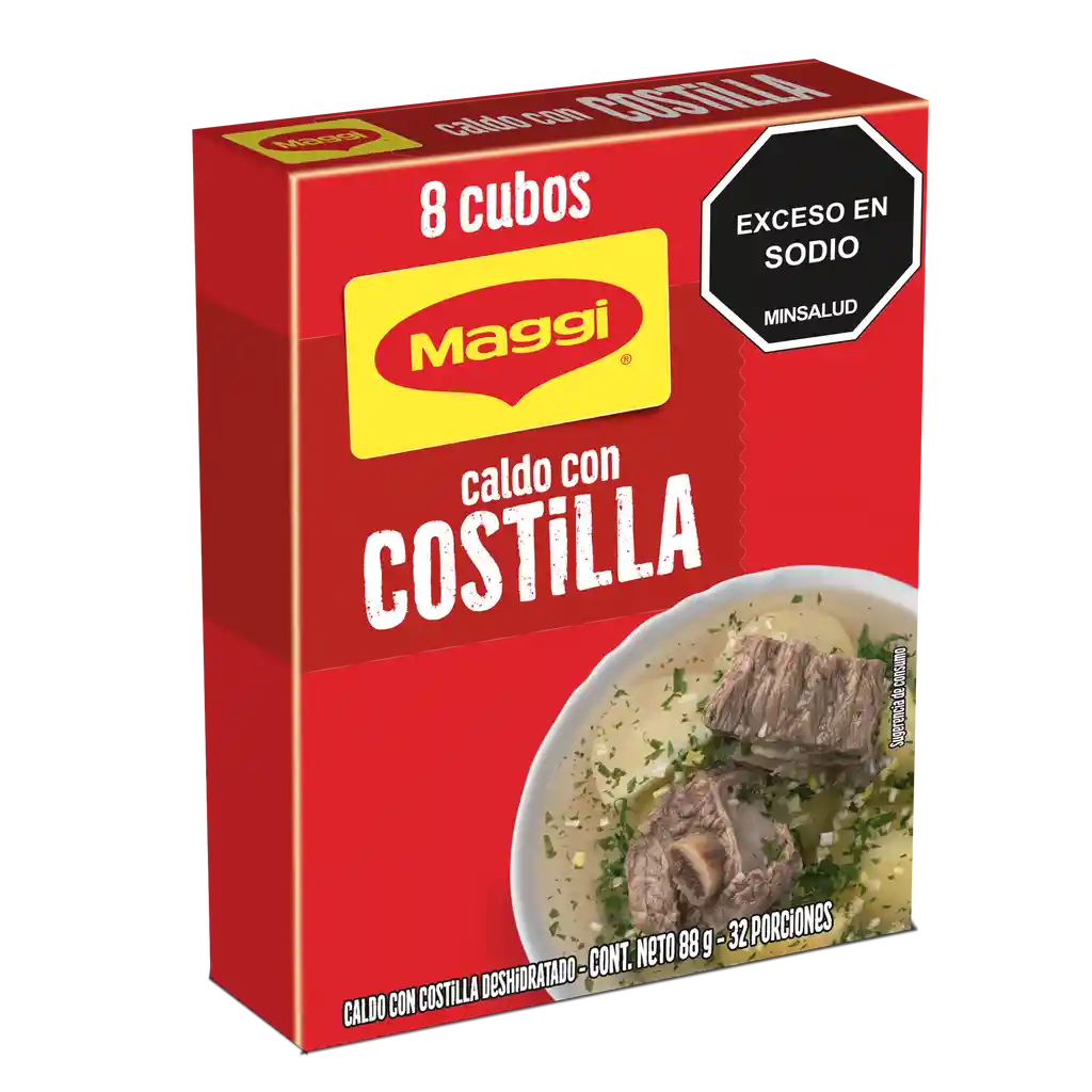 Caldo con Costilla MAGGI 8 cubos x 88g