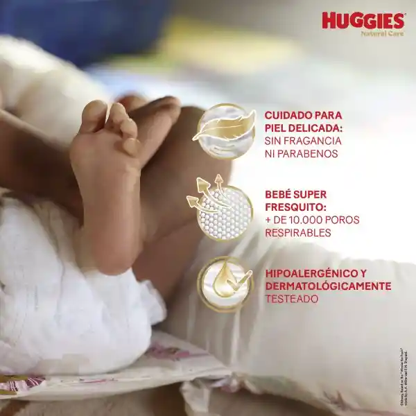 Pañales Huggies Natural Care Etapa 3/G Suavidad 25 Und