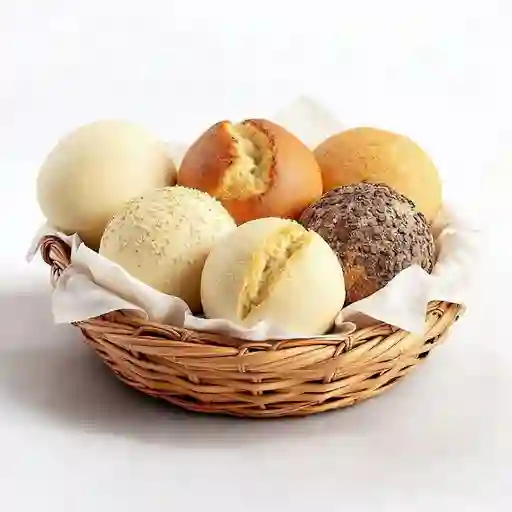 Canasta de mini pan x6